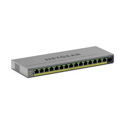 Switch Netgear GS116EPP 16 Ports Managed Gigabit PoE+ Metall Grau