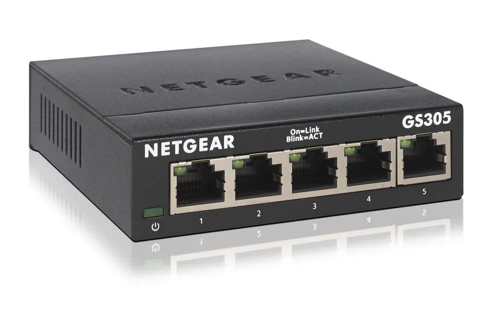 NETGEAR GS305 Unmanaged L2 Gigabit Ethernet (10/100/1000) Schwarz