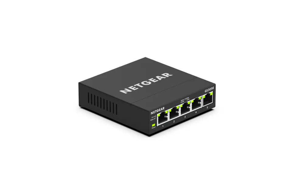 Netgear GS305E Smart Managed Plus Switch 5 Gigabit-Ethernet-Ports