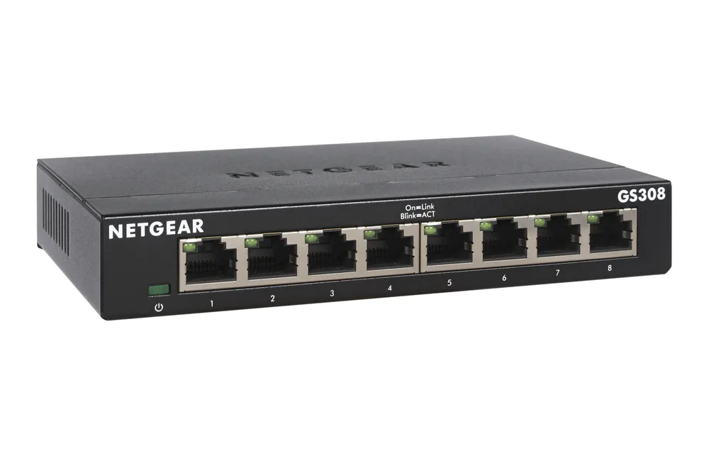 Netgear GS308-300PES Unmanaged Switch 8 Ports L2 Gigabit Ethernet