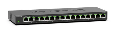 Netzwerk Switch Netgear GS316 16-Ports Gigabit Ethernet Metallgehäuse lüfterlos