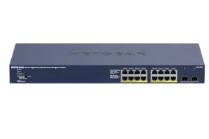 Netgear GS716TP Switch mit 16 Gigabit-Ports + 2 SFP-Ports