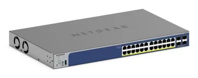 Netgear GS728TXP 24x10G RJ-45 4 SFP+ PoE+ VLAN Stapelbarer Switch Erweiterte Sicherheit
