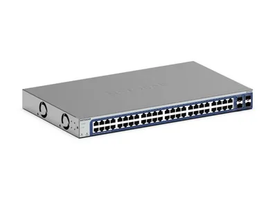 Netgear GS748Tv6 Switch, 48 Gigabit-Ports, 2 SFP L2/L3/L4, QoS, VLAN, Rack-Management