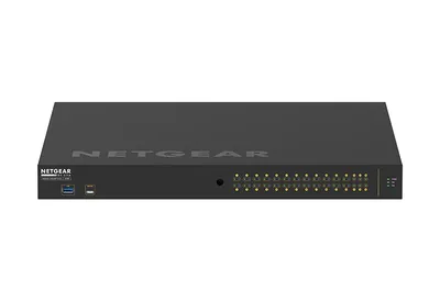 Managed Switch NETGEAR M4250-26G4XF-PoE+ 24x Gigabit RJ-45 4x SFP+ PoE+ 45W 1U Rack Schwarz