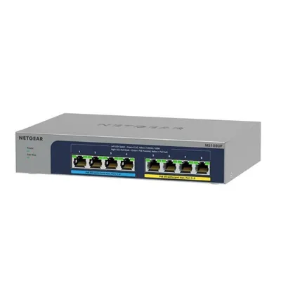 Switch NETGEAR MS108UP 8-Port 2.5G Ethernet PoE Wandmontage Switch NETGEAR MS108UP 8-Port 2.5G Ethernet PoE Wandmontage
