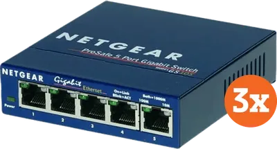 Netgear GS105 3er-Pack