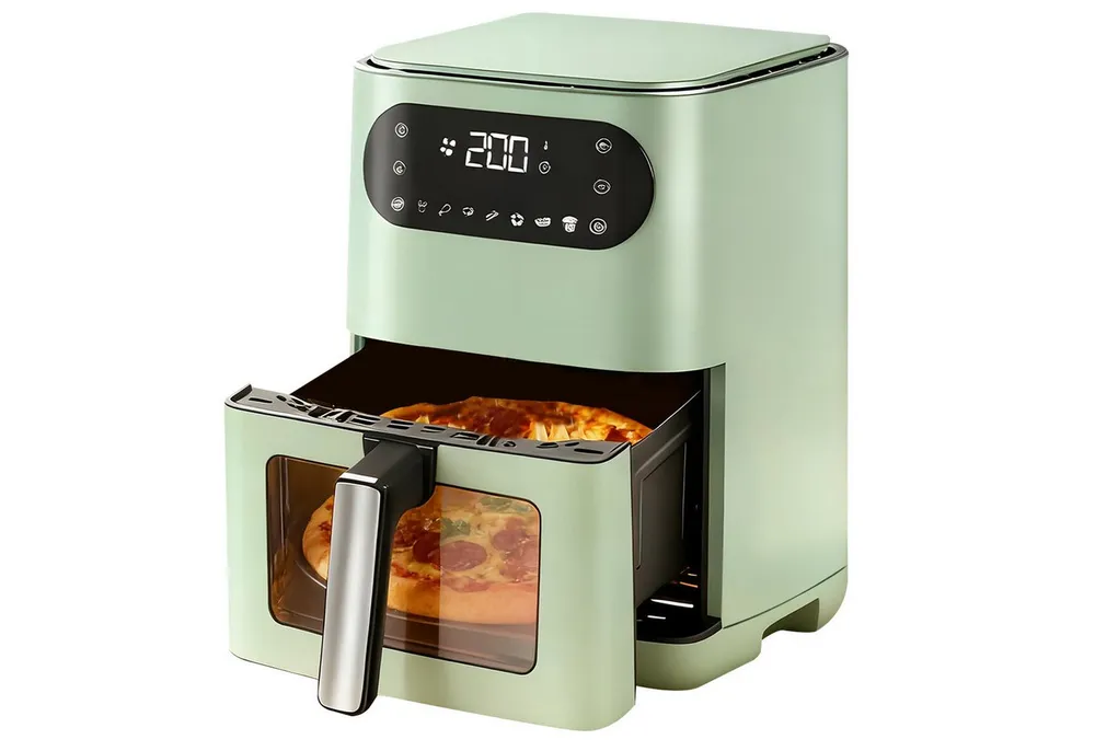 Nettlife Heißluftfritteuse XXL Air fryer Funktion 6/10/11L Sichtfenster 7/13 Programme Touchscreen, 1500 W, für Familienküche