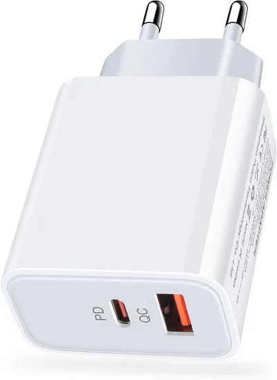 neue dawn 20W USB C Schnell Ladegerät für iPhone Air 17 16 15 14 13 12 11 Serie USB-Ladegerät (Schnellladegerät,für iPhone Samsung iPad Google, für iPad Air 2025/iPad Pro/iPad mini/Airpod pro Serie, für MacBook Neo)