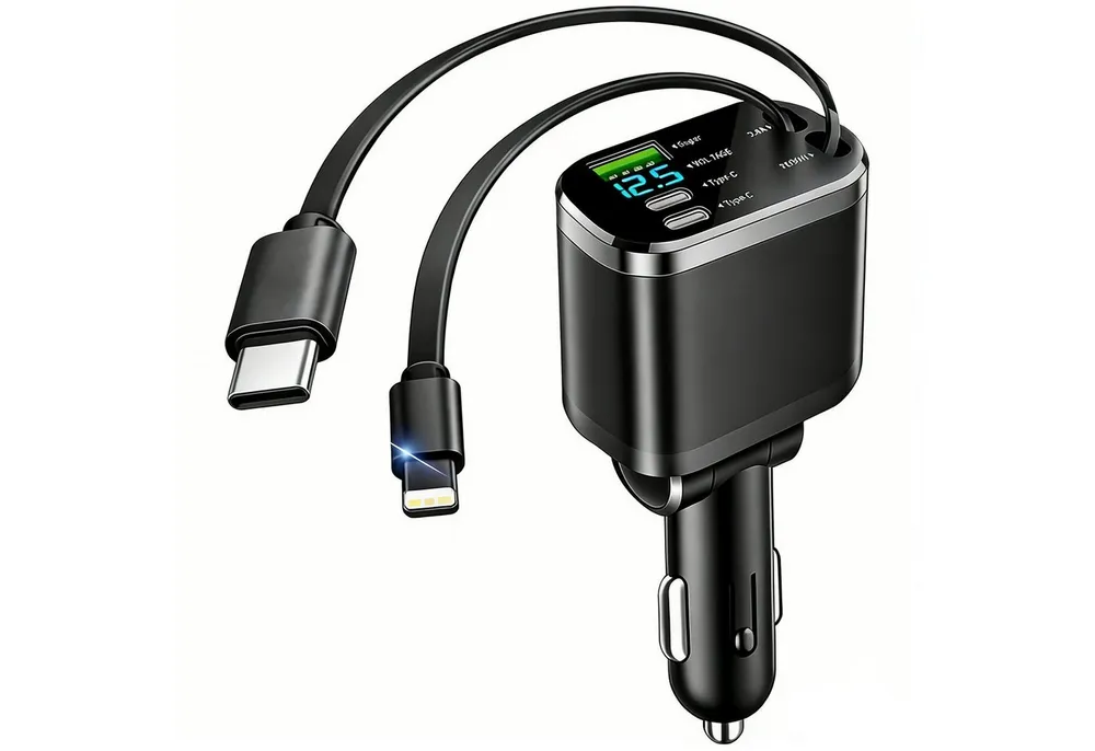 neue dawn Zigarettenanzünder USB C Auto Schnell Ladegerät für iPhone Samsung KFZ-Netzteil (für iPhone 17/16/15/14/13/12,Samsung S25/S24/S23/S22/S21,mit ladekabel)