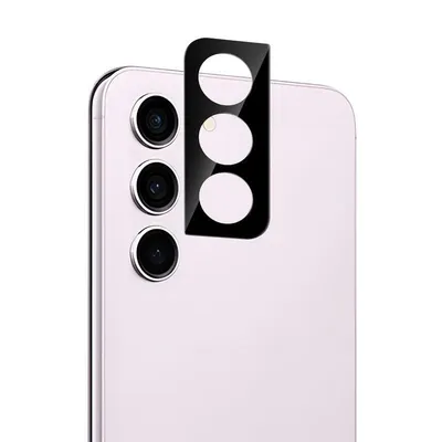 Kameraprotector Nevox NEVOGLASS 3D für Samsung Galaxy S24, Gehärtetes Glas 9H, Schwarz