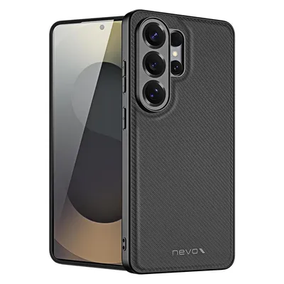 Funda para móvil Nevox StyleShell NYLO Cover TPU Nylon Schwarz für Samsung Galaxy S26 Ultra