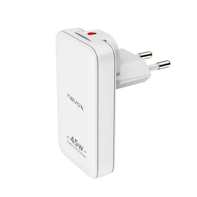 Nevox USB-C GaN 45W Dual Slim Ladegerät mit PD und QC3.0