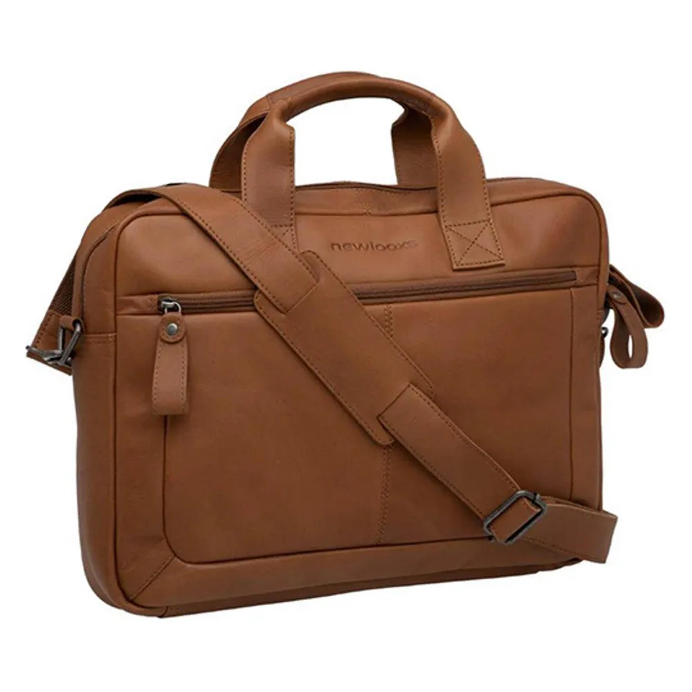 New Looxs Laptop -Tasche Neues Looxs Luko 7.5L - 42 x 6 x 30 cm - Made aus Luxusleder - Cognac