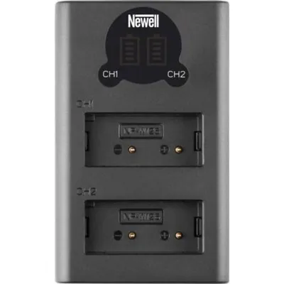 Newell DL-USB-C NP-W126 Doppelkanal Ladegerät mit LCD-Display