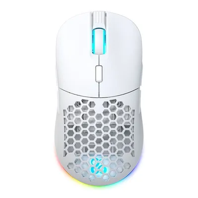 Newskill Arakne Elite Ivory Kabellose RGB-Maus, 16000 DPI, Weiß