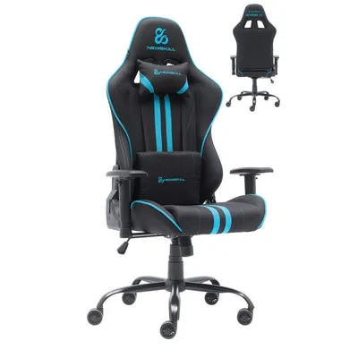 Gaming-Stuhl Newskill Kitsune V2 mit Stoffbezug in Space Black/Blue