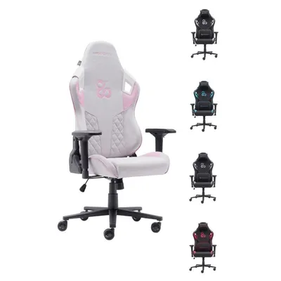 Newskill Takamikura V2 Gaming-Stuhl, atmungsaktiver Stoff, 180° Neigung, mit 4D-Armlehnen, Pink