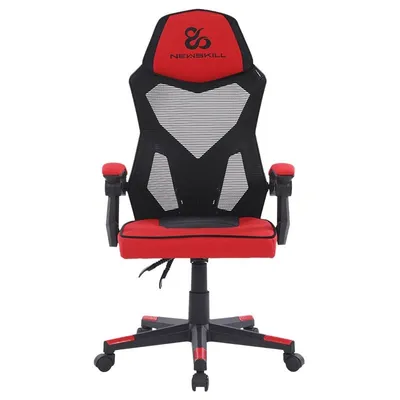 Newskill Eros Gaming-Stuhl mit ergonomischem Netzgewebe, Rot