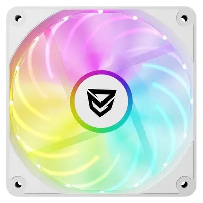 Zusatzlüfter Nfortec Krater X Fan 120mm 1100RPM ARGB PWM weiß