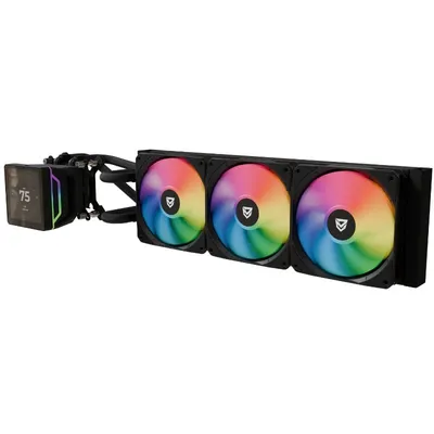 Nfortec Sedna 360 ARGB Flüssigkeitskühlsatz, 360 mm, Schwarz