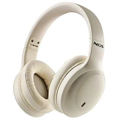 NGS Artica Glacier kabellose Bluetooth 5.4 Over-Ear Kopfhörer beige 75 Stunden