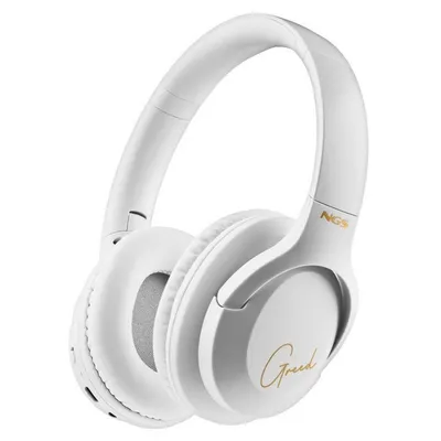 NGS Artica Greed Weiße kabellose Bluetooth-Kopfhörer