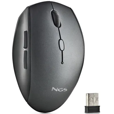 NGS Bee Black Kabellose Maus 1600 DPI Schwarz