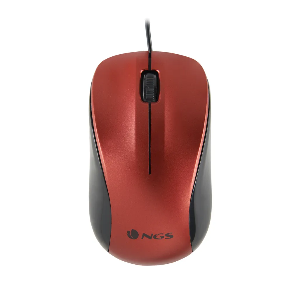 NGS Wired Crew Optische Maus 1200DPI Rot