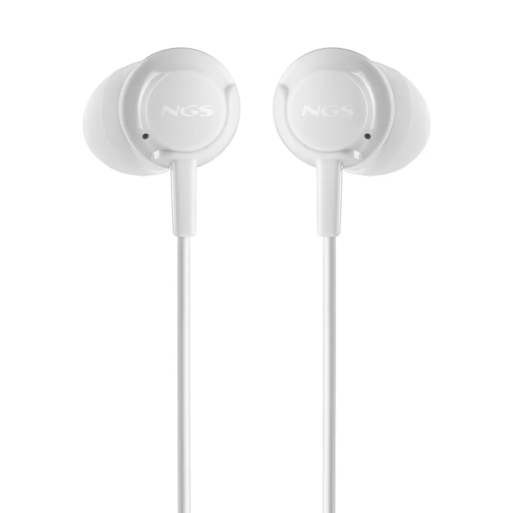 Kopfhörer NGS Cross Step White kabelgebunden USB-C In-Ear mit Mikrofon Weiß