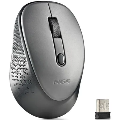 NGS Dew Gray Kabellose optische Maus 1600 DPI Grau