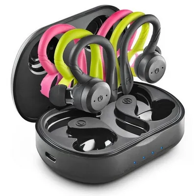 NGS Artica Jogger Bluetooth-Sportkopfhörer mit Ladeetui (Schwarz)