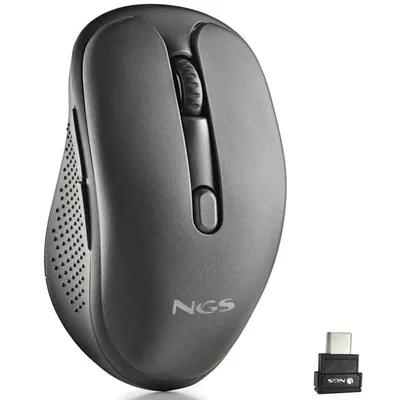 NGS Evo Jot Kabellose optische Maus Bluetooth 1600 DPI Schwarz