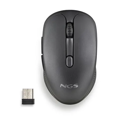 Evo Rust Schwarz Wiederaufladbare kabellose Maus Leise Tasten 1600DPI