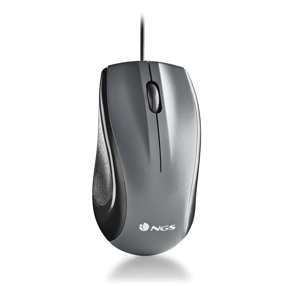 Maus NGS MUSK Kabelgebunden 1200 DPI Laser Ambidextrous Grau