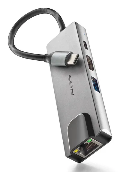 NGS Wonderdock Supra USB-C Multiport Adapter auf 1x USB 3.0/1x USB-C PD 100W/1x HDMI 4K/1x RJ-45