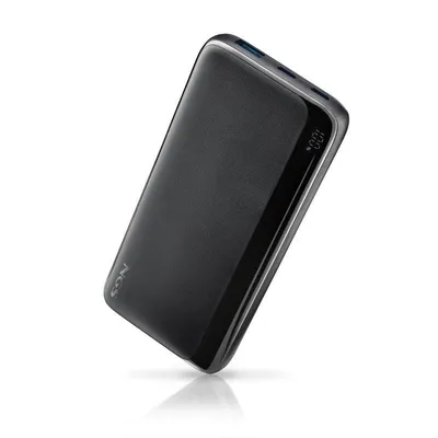 Powerbank NGS QUIZ 10 10000 mAh 22,5W Schnellladung LED-Display Schwarz Ultradünn