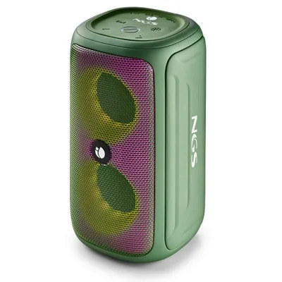 NGS Roller Beast Grün Kabelloser Lautsprecher 32W Bluetooth RGB IPX5