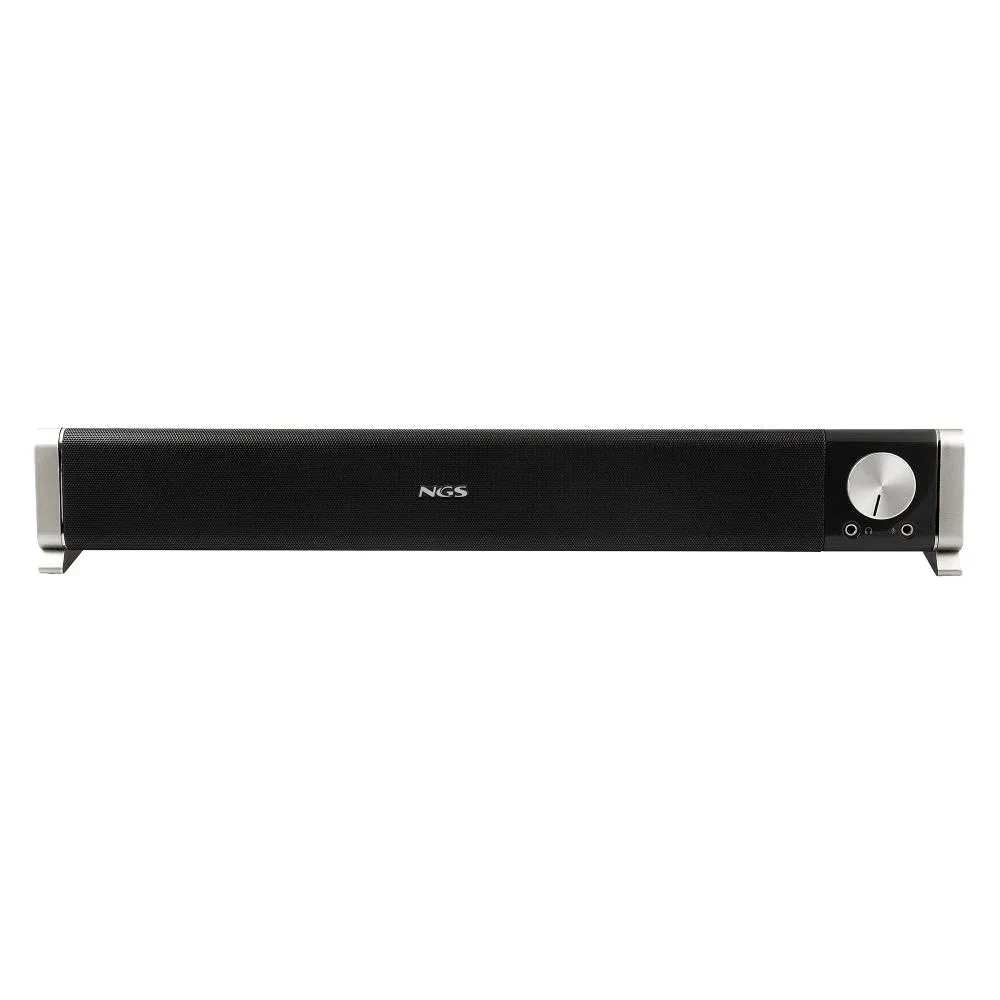 NGS Bluetooth 20 W kompakte kabellose USB-Soundbar mit Mikrofon und 3,5-mm-Buchse