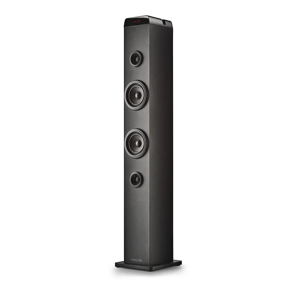 NGS Wireless Bluetooth 5.4 Broadcasting Karaoke-Lautsprecher Schwarzer Holzsockel