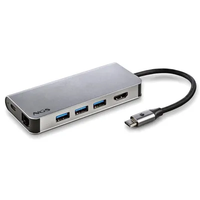 NGS WONDER DOCK 8 8-in-1 USB-C Hub auf HDMI/USB 3.0/RJ45/SD Reader/PD 60W