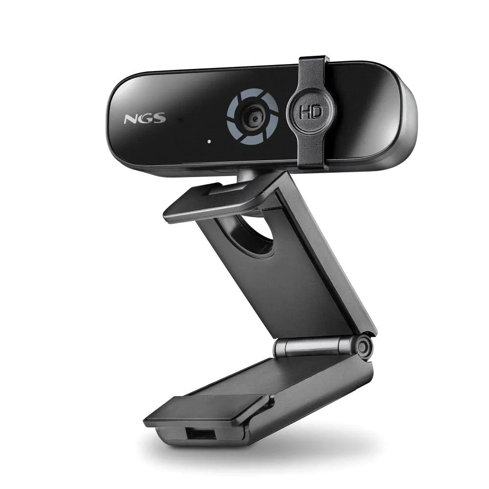 NGS HDX-2K 2K 2560x1440/5Mpx Webcam/Multidirektionales Mikrofon/Datenschutzfilter/Verstellbarer Sockel