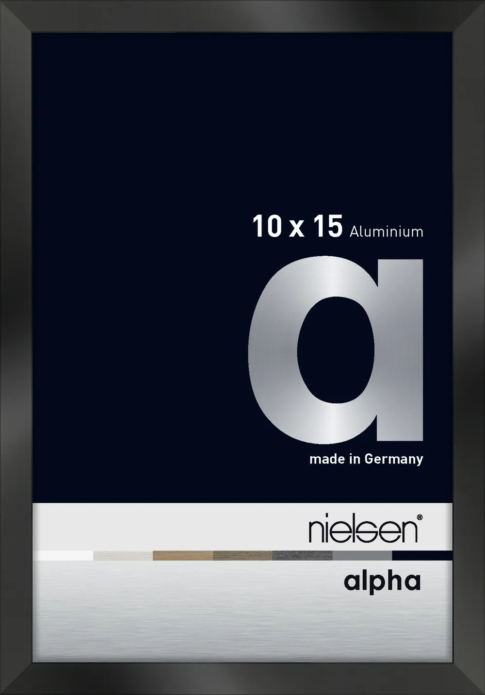 Nielsen Alpha schwarz glanz 10x15cm 1611016