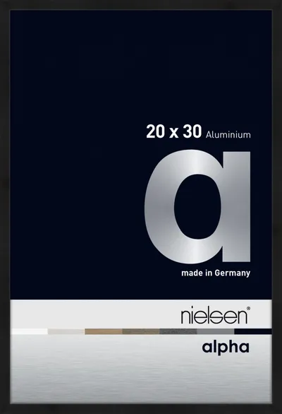 Nielsen 1635250 Alu Alpha schwarz matt 20x30cm