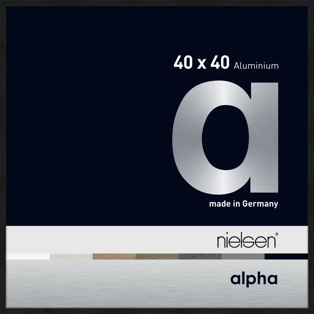 Nielsen Alpha 1644250 40x40cm Schwarz matt