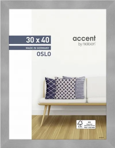 Nielsen Holzrahmen 299278 Oslo 30x40cm silber