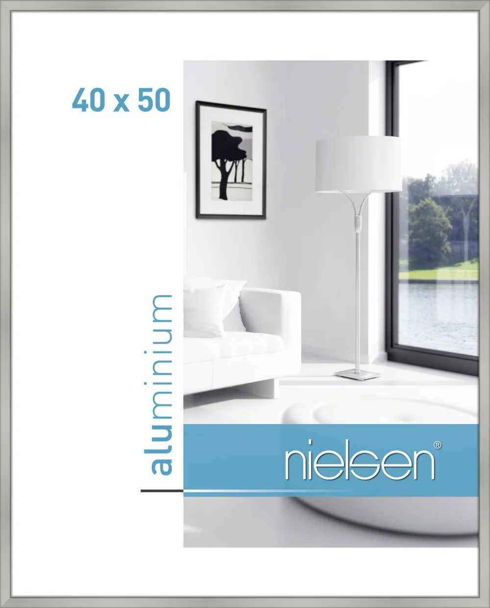 Nielsen 34004 40x50cm Classic Silber matt