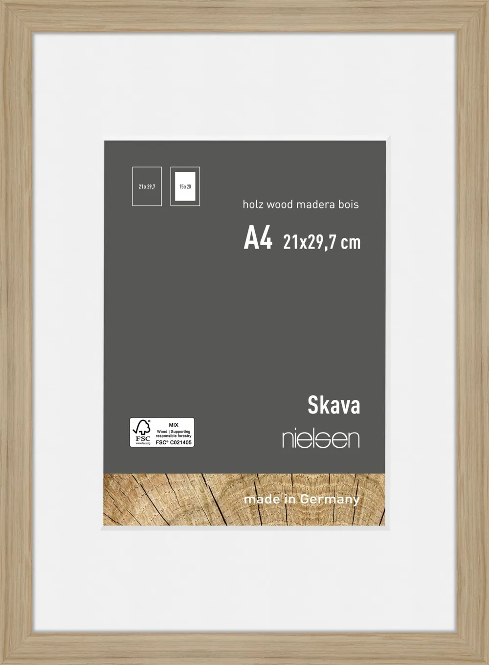 Nielsen Skava 6321102 21x29,7cm Eiche