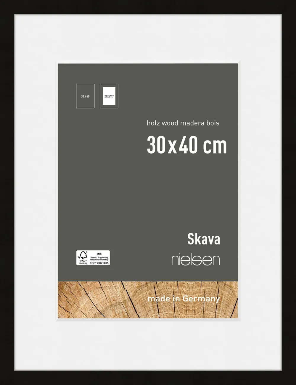 Nielsen Skava 6330100 30x40cm schwarz