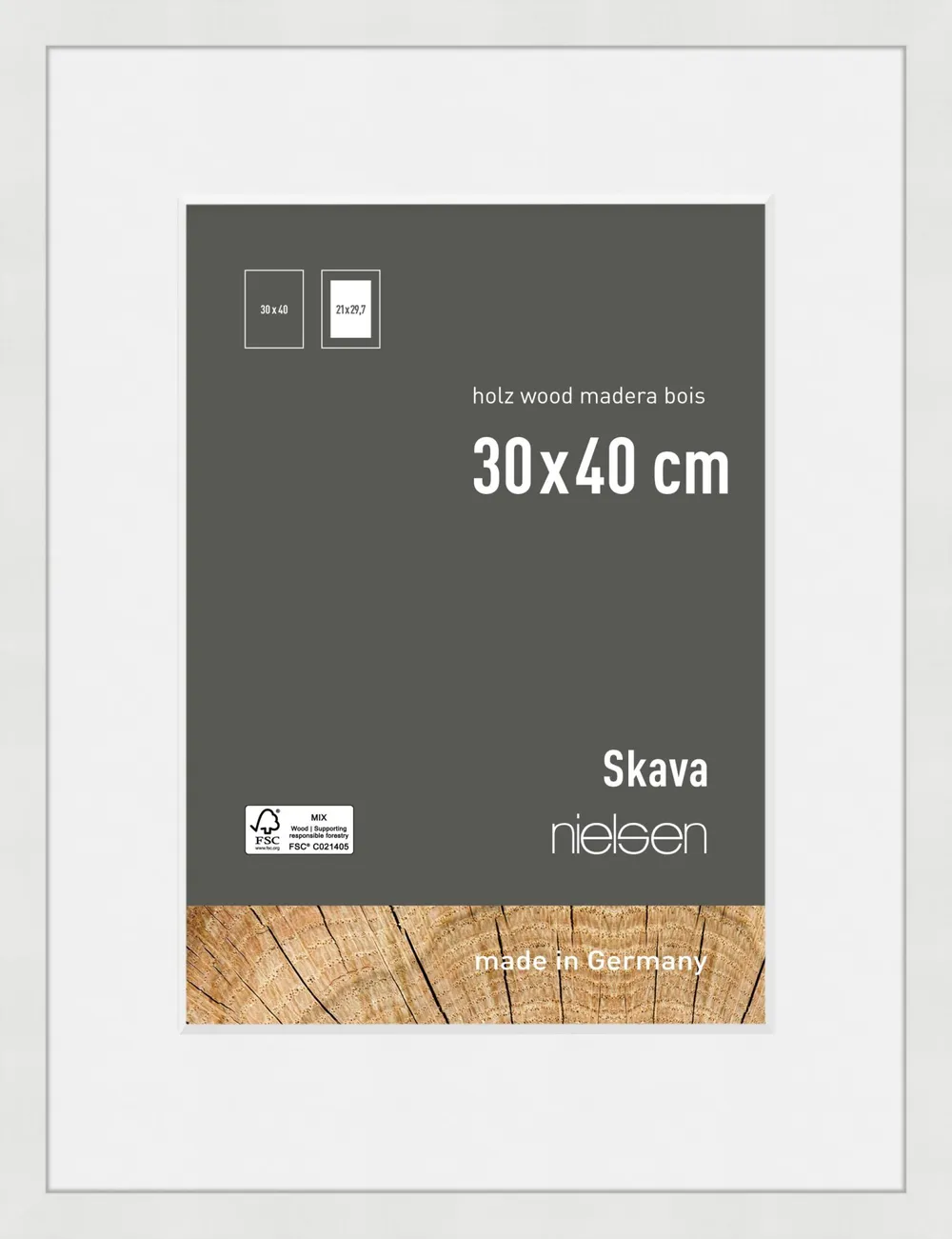 Nielsen Skava 6330101 30x40cm weiß